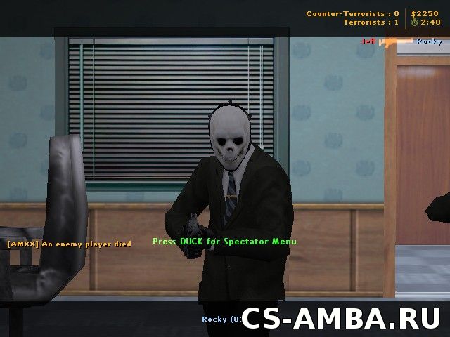 The Bank Robber in Skull Mask