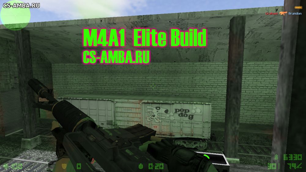 Модель оружия M4A1 - Elite Build для cs 1.6