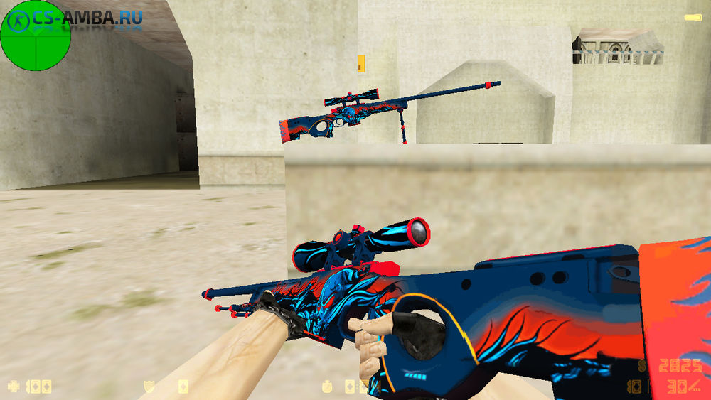 Модель оружия HD: AWP «Volcano» для CS 1.6
