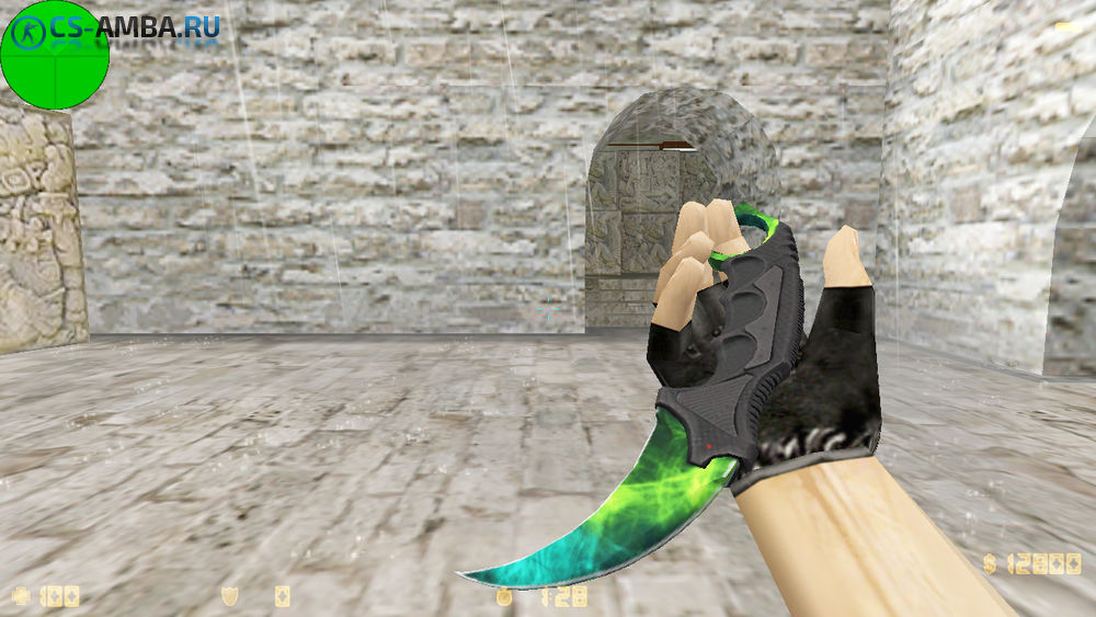 Модель ножа: Karambit «Gamma Doppler» Phase 4 для CS 1.6