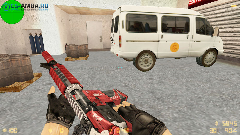Модель оружия HD: M4A4 «X-FACTOR» для CS 1.6