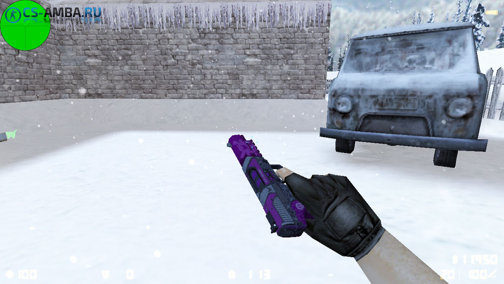 Five-SeveN | Violent Daimyo - C анимацией осмотра для Cs 1.6
