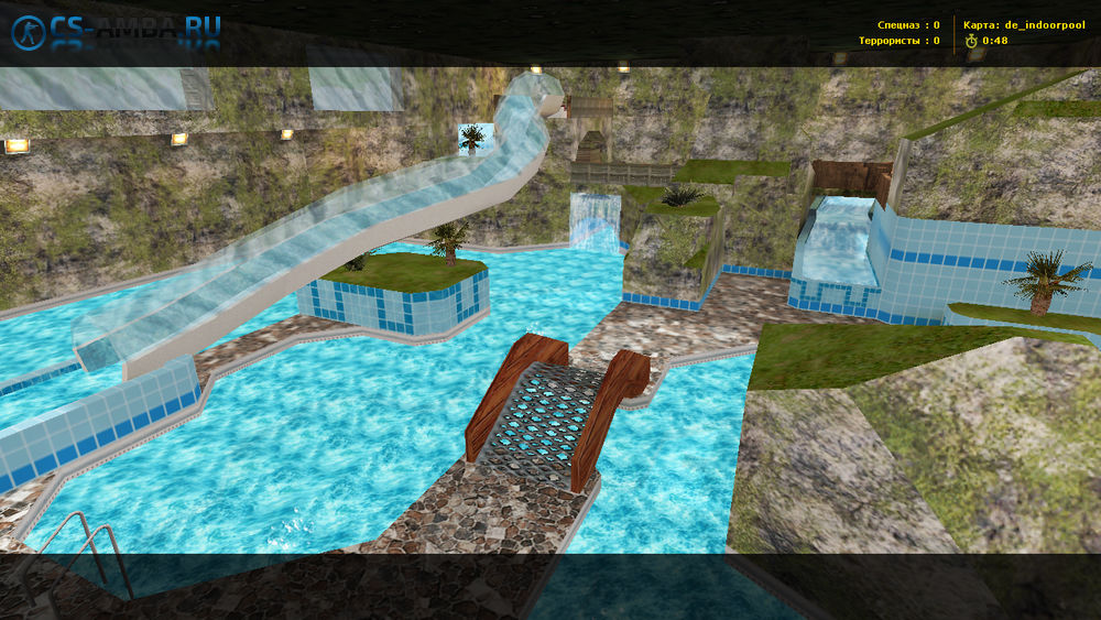 Красивая карта De_Indoorpool для кс 1.6