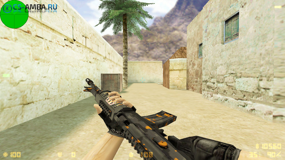 Galil AR «Пиксельный камуфляж — Ржавчина» для Cs 1.6
