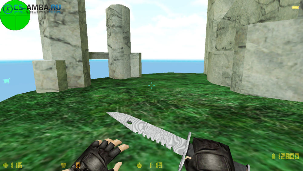 Модель ножа «M9 Bayonet — Damascus Steel» для CS 1.6