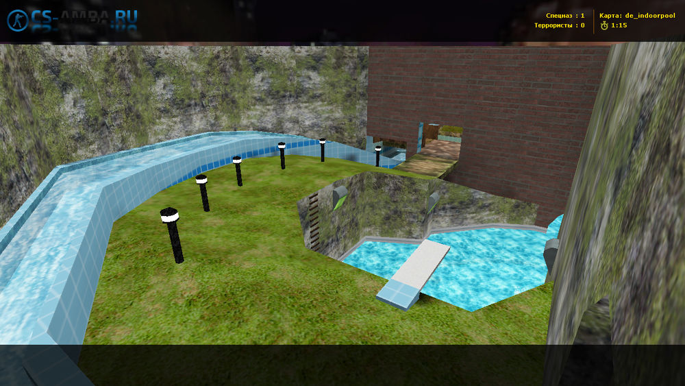 Красивая карта De_Indoorpool для кс 1.6