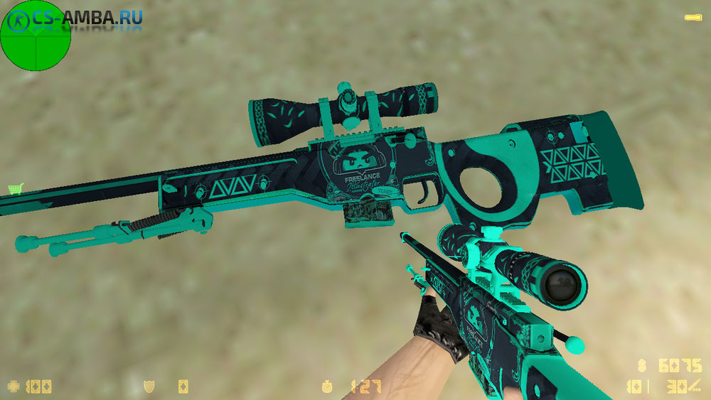 AWP - RUA | c анимацией осмотра для CS 1.6