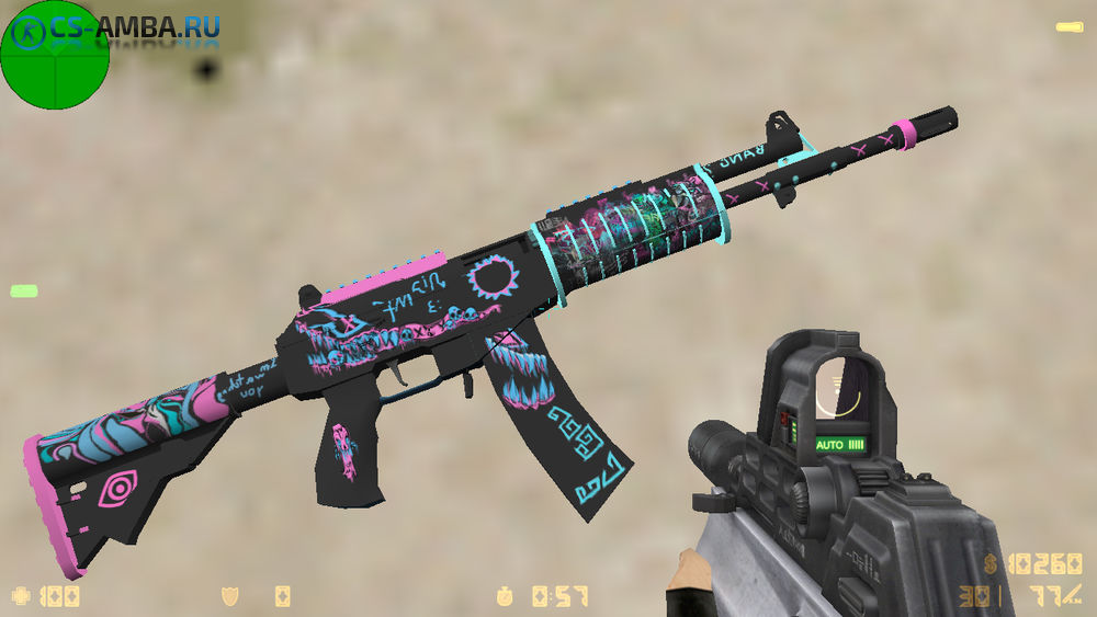 Модель Galil AR «Психопат — Psychopath» для CS 1.6