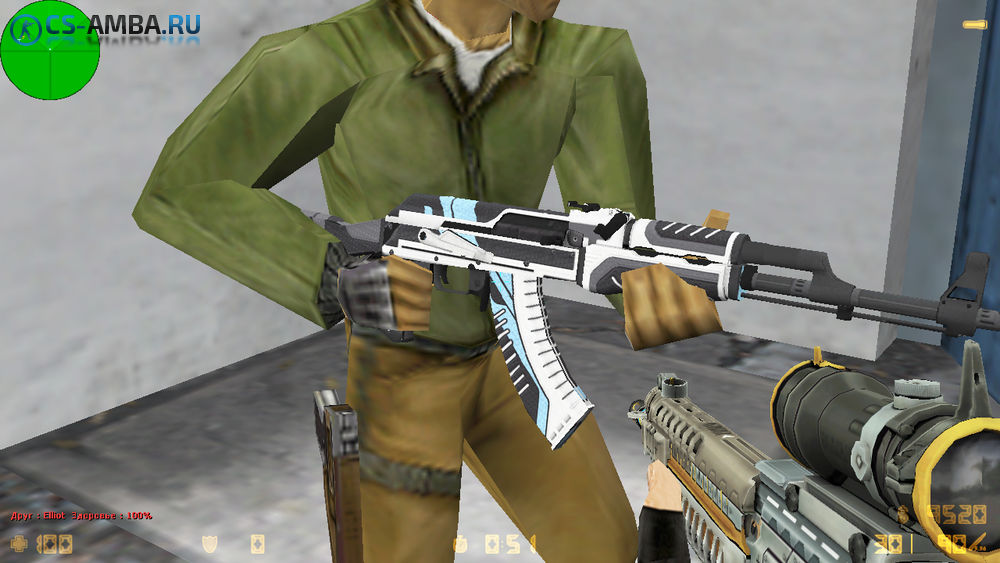 Модель HD AK-47 «Вулкан — Vulcan» для CS 1.6