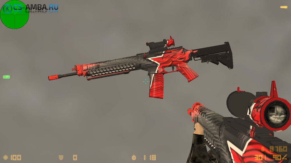 Модель HD SG 553 «StarLadder» с анимацией для CS 1.6