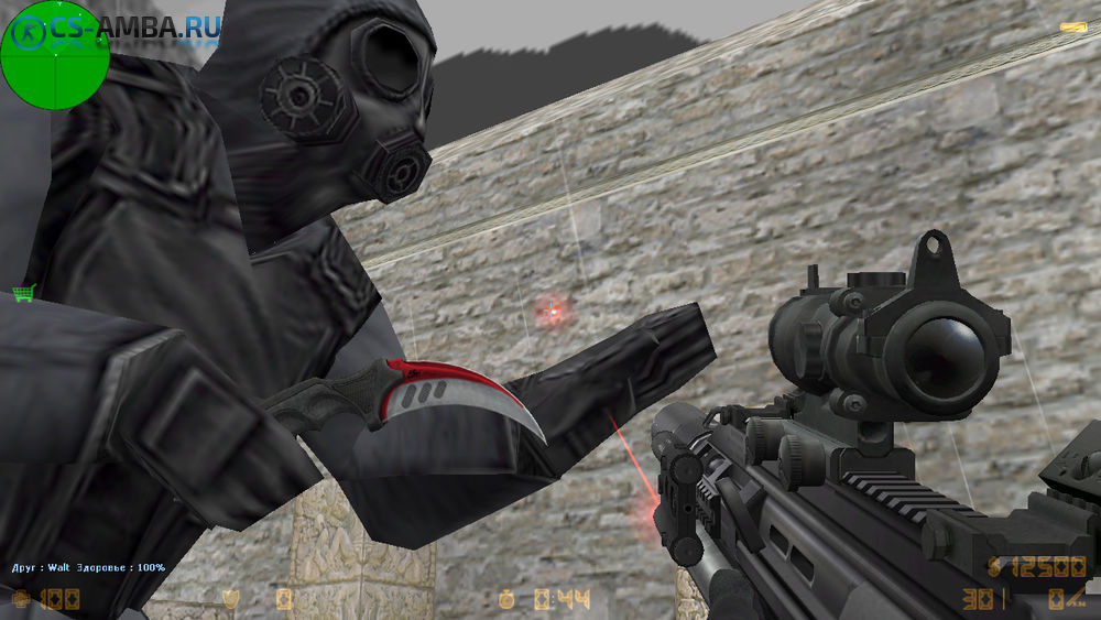 Модель ножа HD Karambit «Autotronic» для CS 1.6