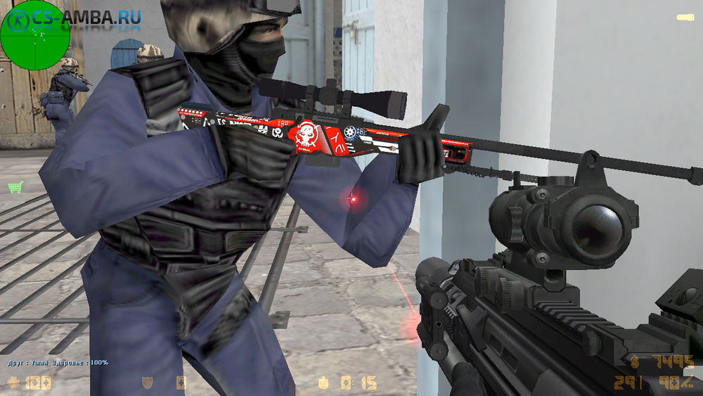 Модель HD AWP «Кровавый Спорт» для CS 1.6