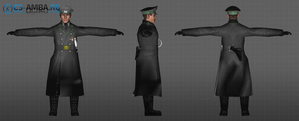 Модель игрока «Немецкий Офицер» для CS 1.6