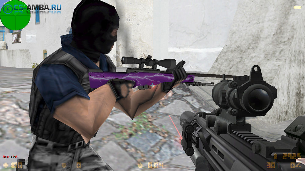 Стандартная HD модель AWP «Удар молнии» для CS 1.6