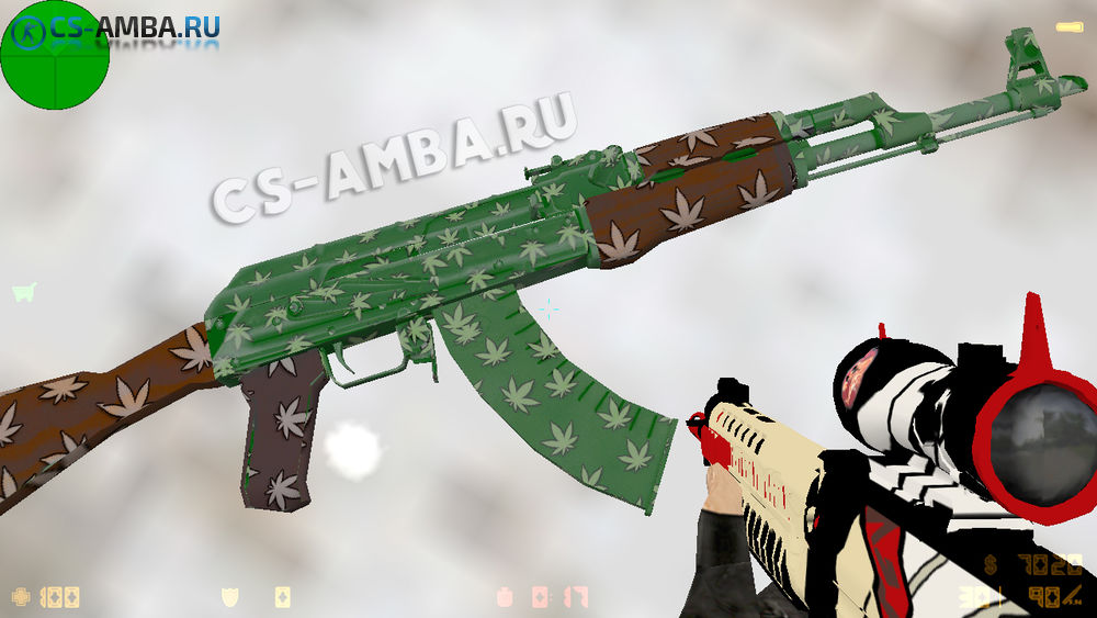 Стандартная HD модель AK-47 «WD» для CS 1.6