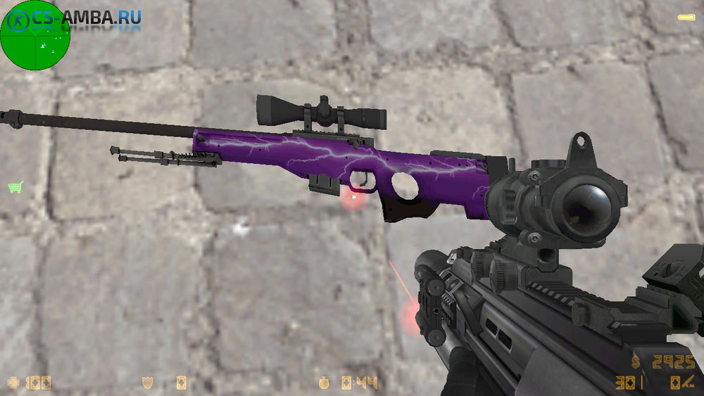 Стандартная HD модель AWP «Удар молнии» для CS 1.6