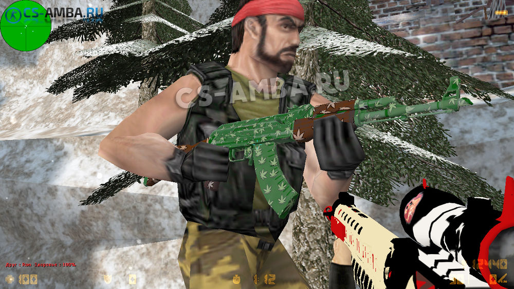 Стандартная HD модель AK-47 «WD» для CS 1.6
