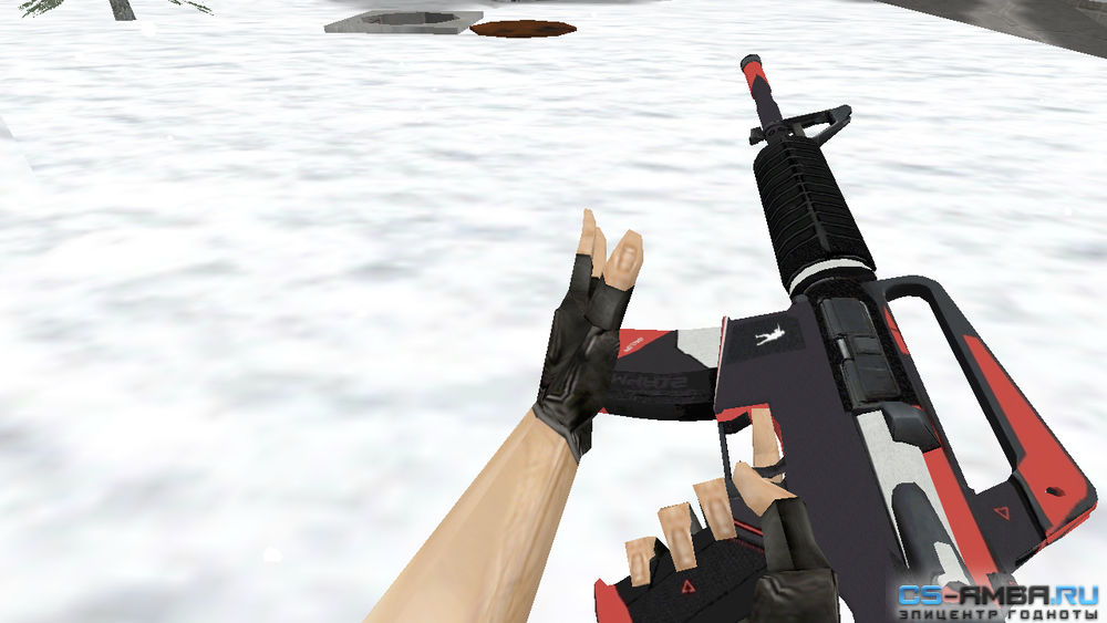 Модель оружия HD «M4A1 - Cyrex» для CS 1.6