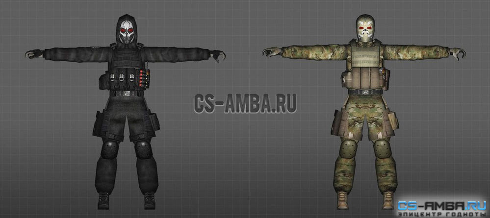 Пак моделей игроков «Наёмники» для CS 1.6