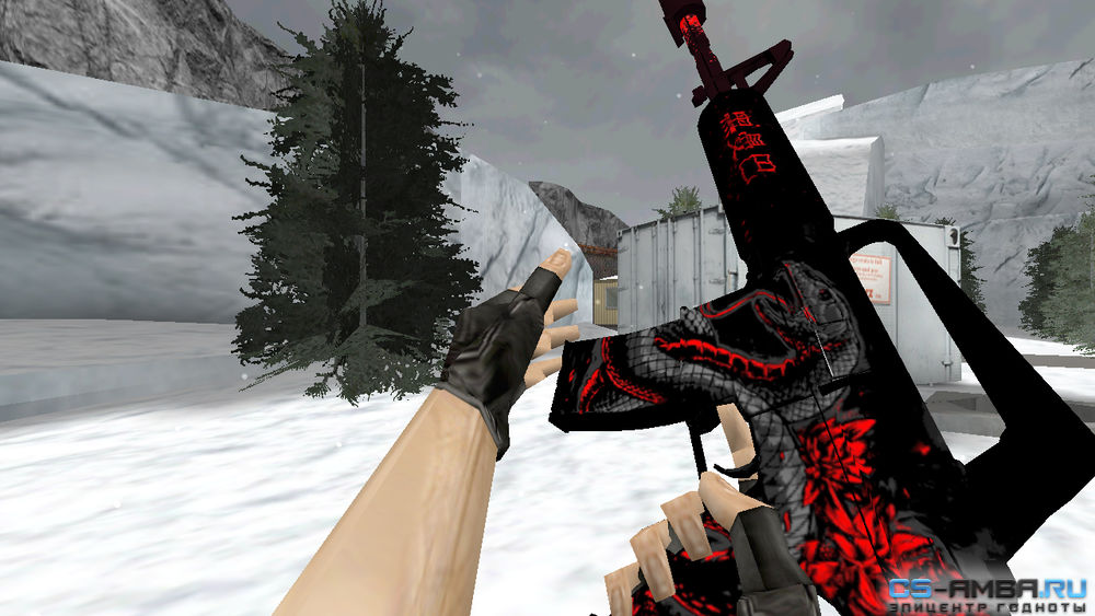 Модель оружия HD «M4A1- Black Death» для CS 1.6