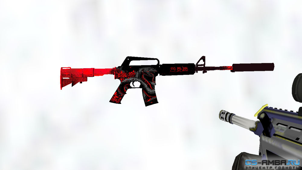 Модель оружия HD «M4A1- Black Death» для CS 1.6