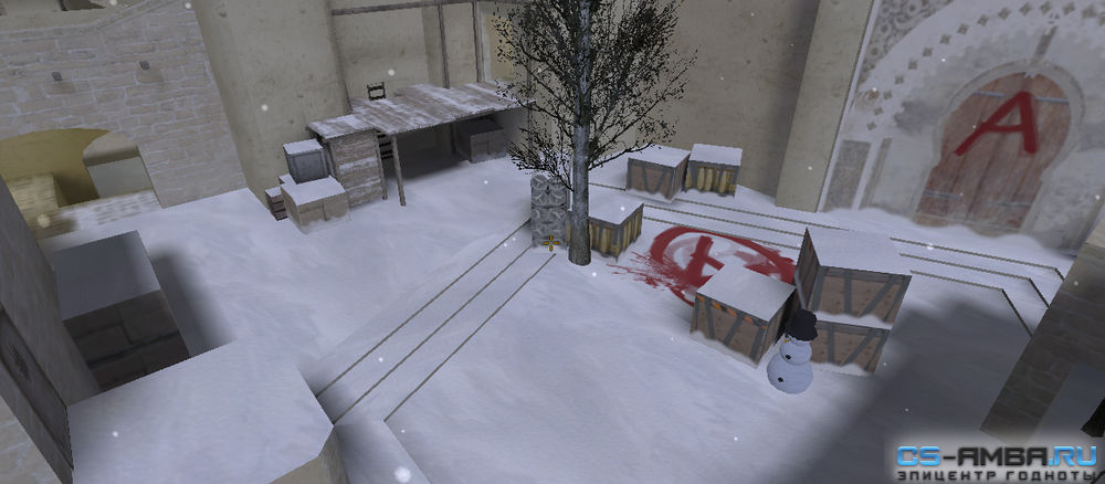 Зимняя карта из CS:GO «De_Mirage» для CS 1.6
