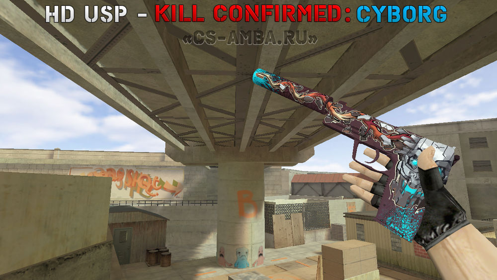 Модель HD «USP - Kill Confirmed: Cyborg» для CS 1.6