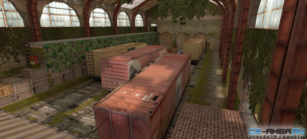Карта «de_gsu_train1» для игры КС 1.6