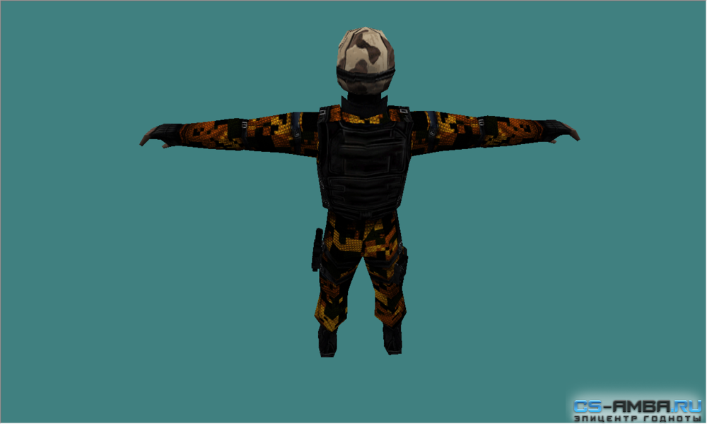 Модель Игрока «Orange Camo» для CS 1.6