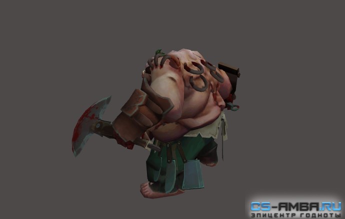Модель персонаж Pudge из Dota2 (fix) для КС 1.6