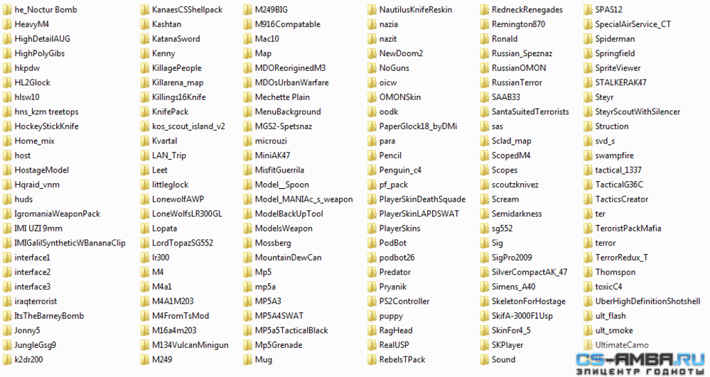 maga pack maps & player models cs 1.6