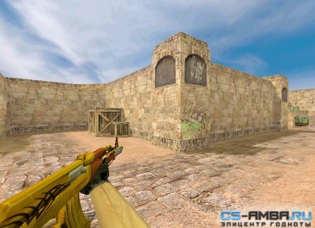 Модель Admin Gold AK bayonet для Counter Strike 1.6