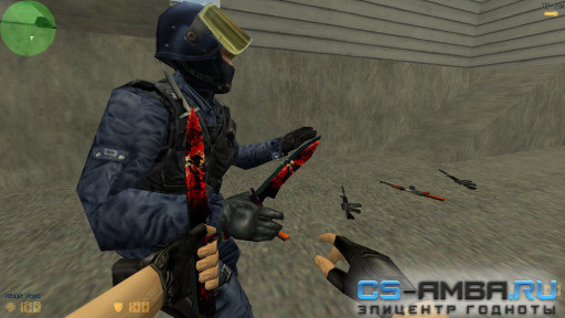 Нож red&black CS 1.6