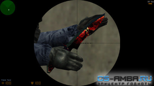 Нож red&black CS 1.6